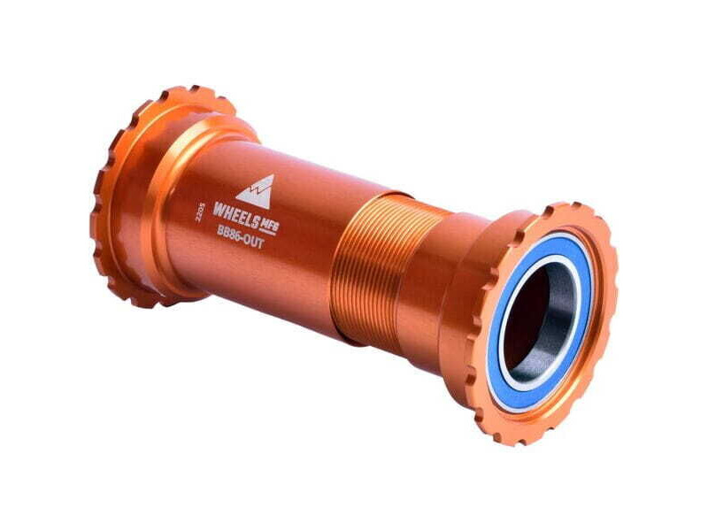 WHEELS MANUFACTURING BB86/92 Threaded ABEC-3 Bearings 24mm - Orange click to zoom image